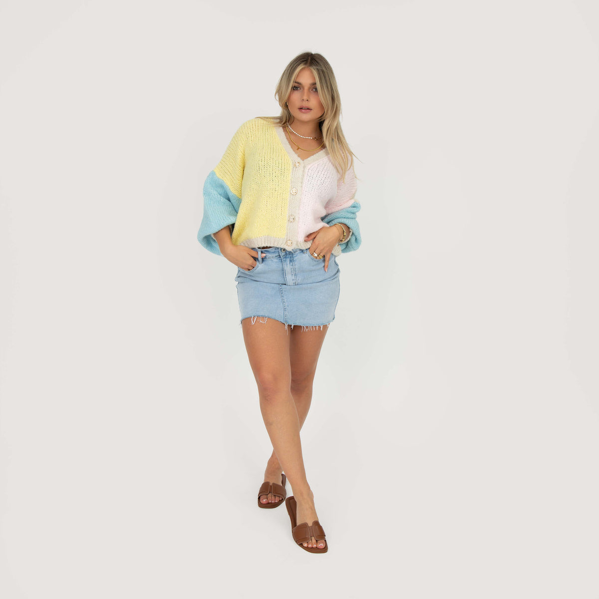 Malena | Cárdigan oversize pastel