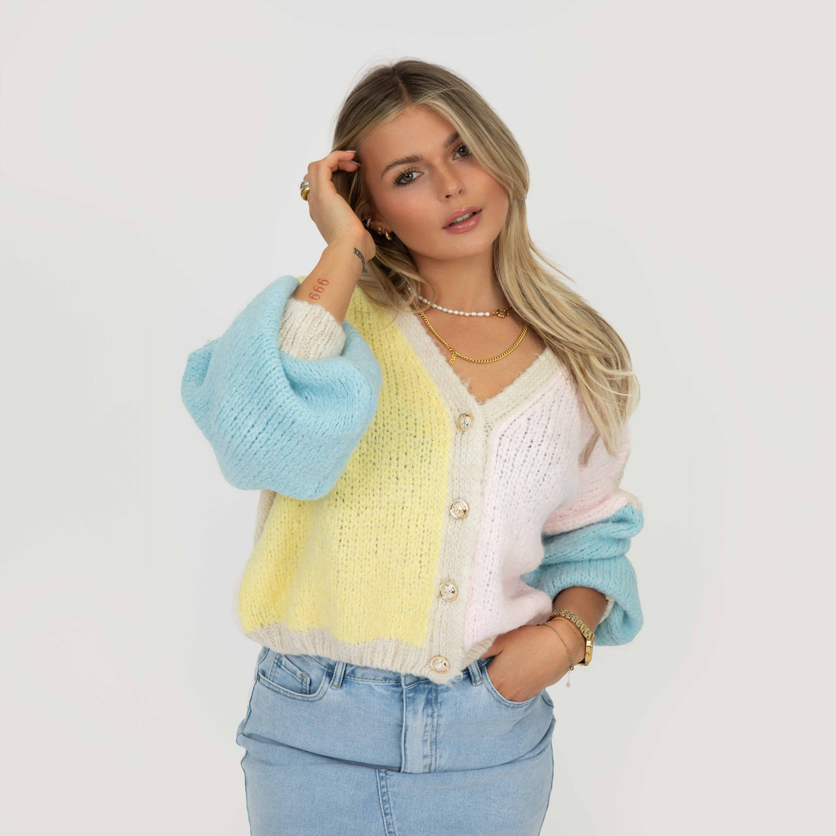 Malena | Cárdigan oversize pastel