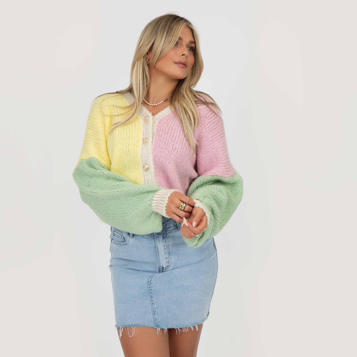 Malena | Cárdigan oversize pastel