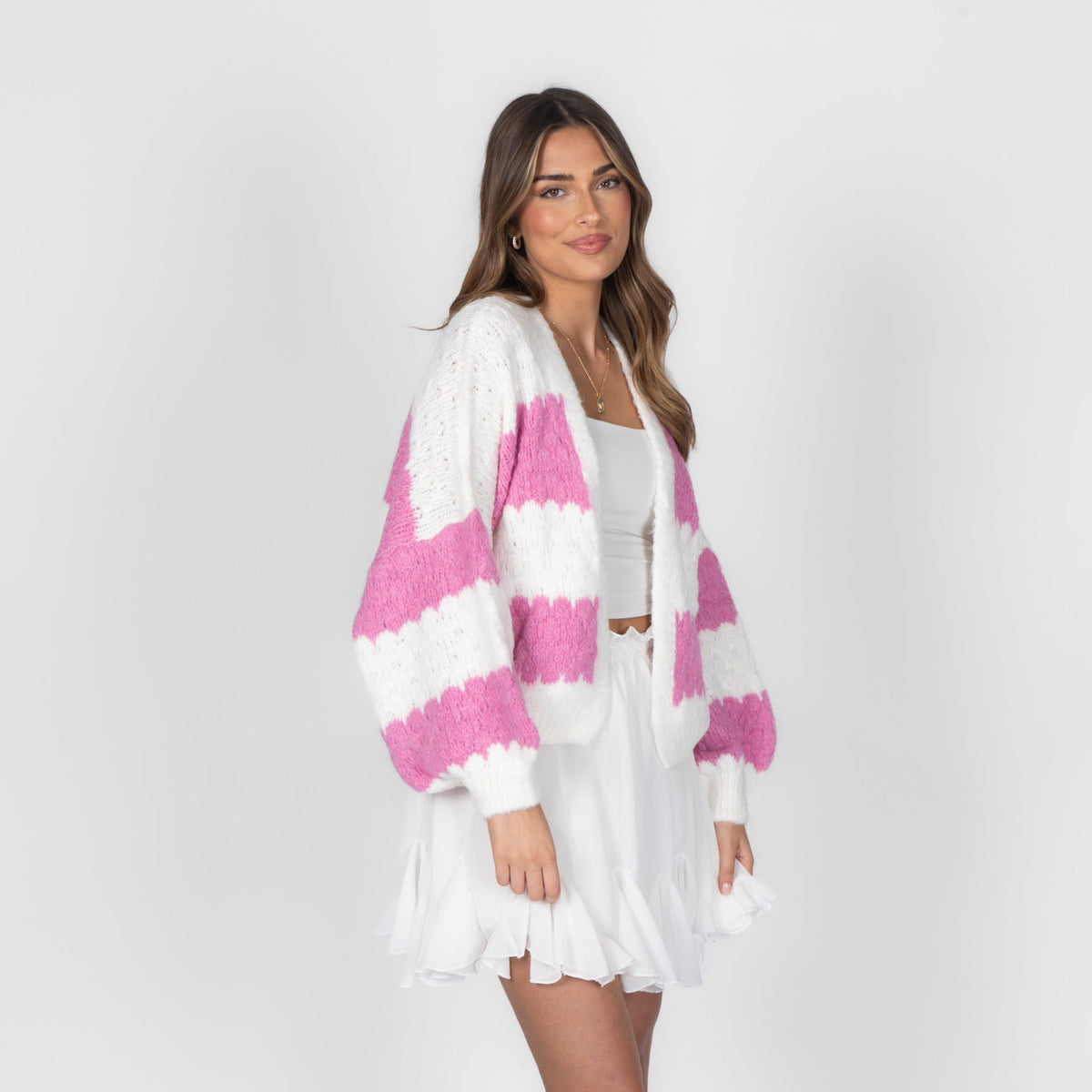 Carmen | Cárdigan oversize de rayas anchas