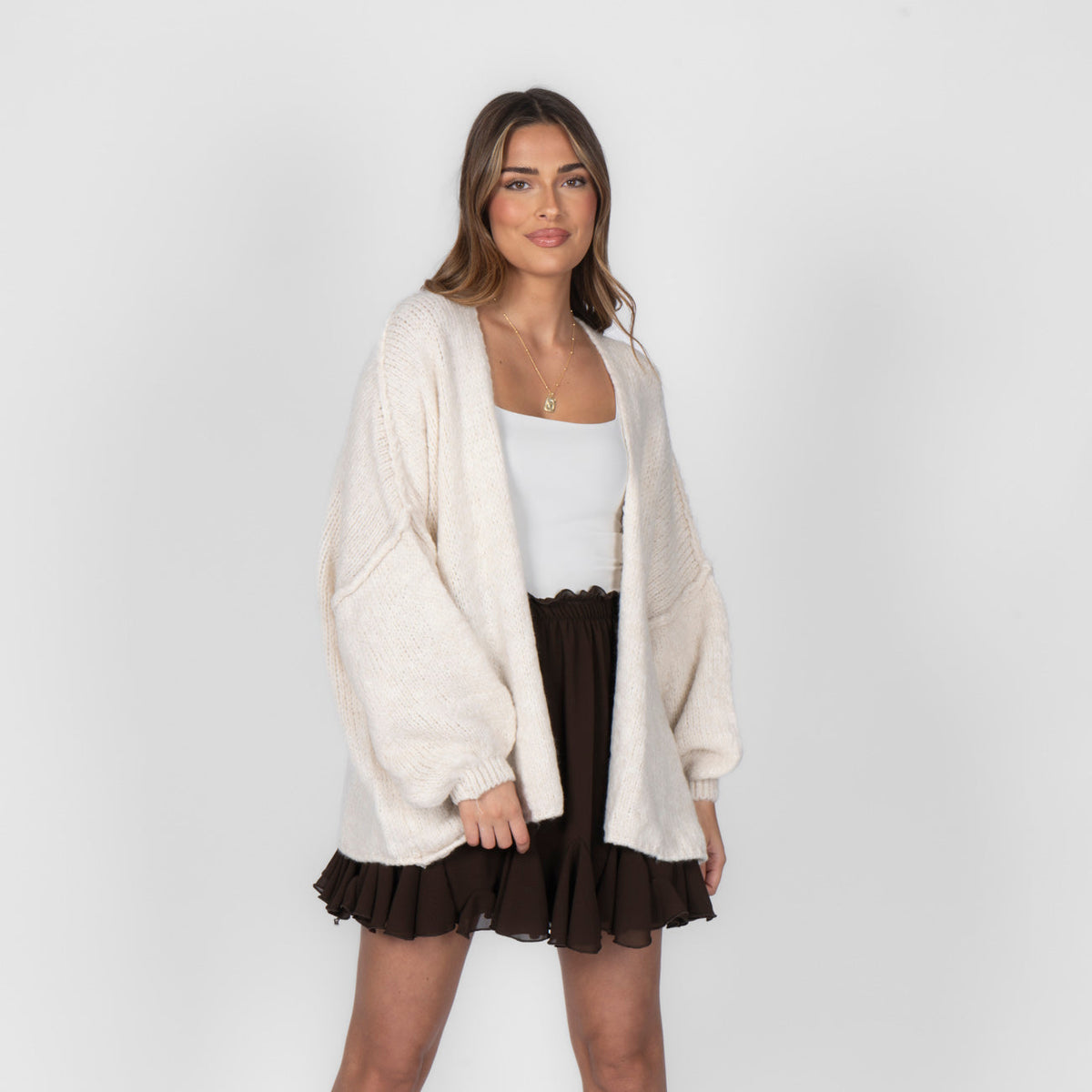 Clarisa | Cárdigan oversize abierto