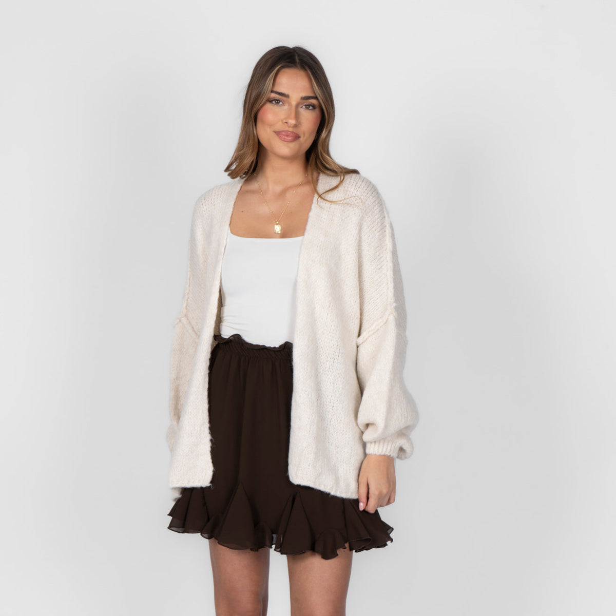 Clarisa | Cárdigan oversize abierto