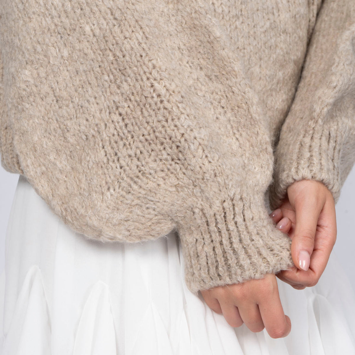 Silvia | Jersey oversize de cuello redondo