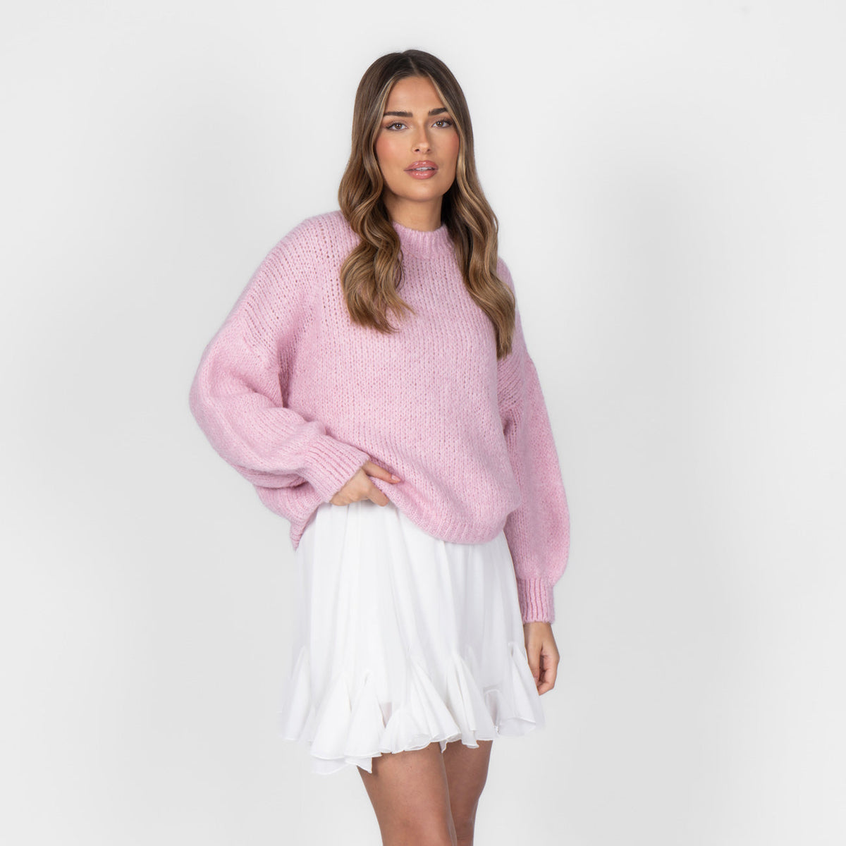 Silvia | Jersey oversize de cuello redondo