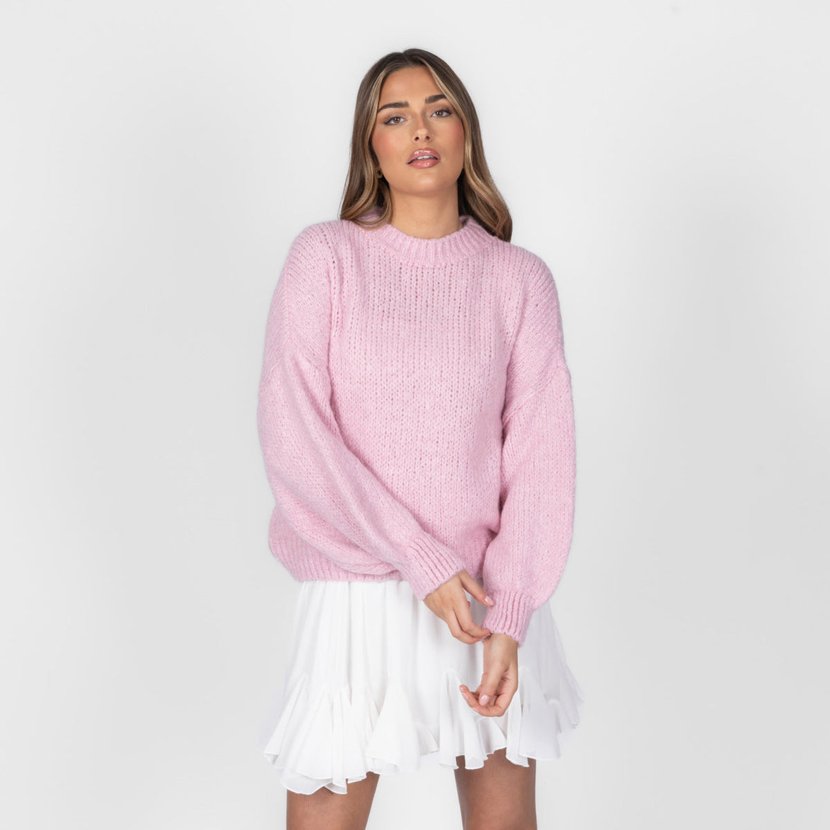 Silvia | Jersey oversize de cuello redondo