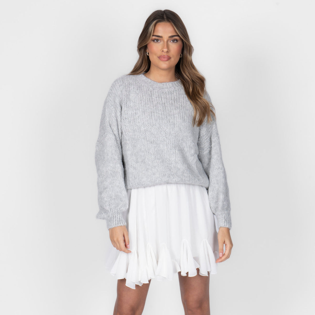 Silvia | Jersey oversize de cuello redondo