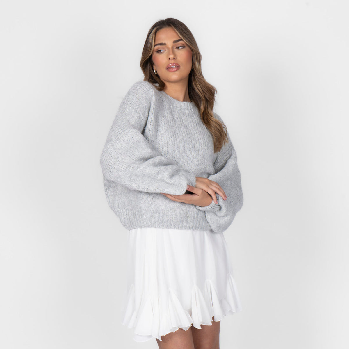 Silvia | Jersey oversize de cuello redondo