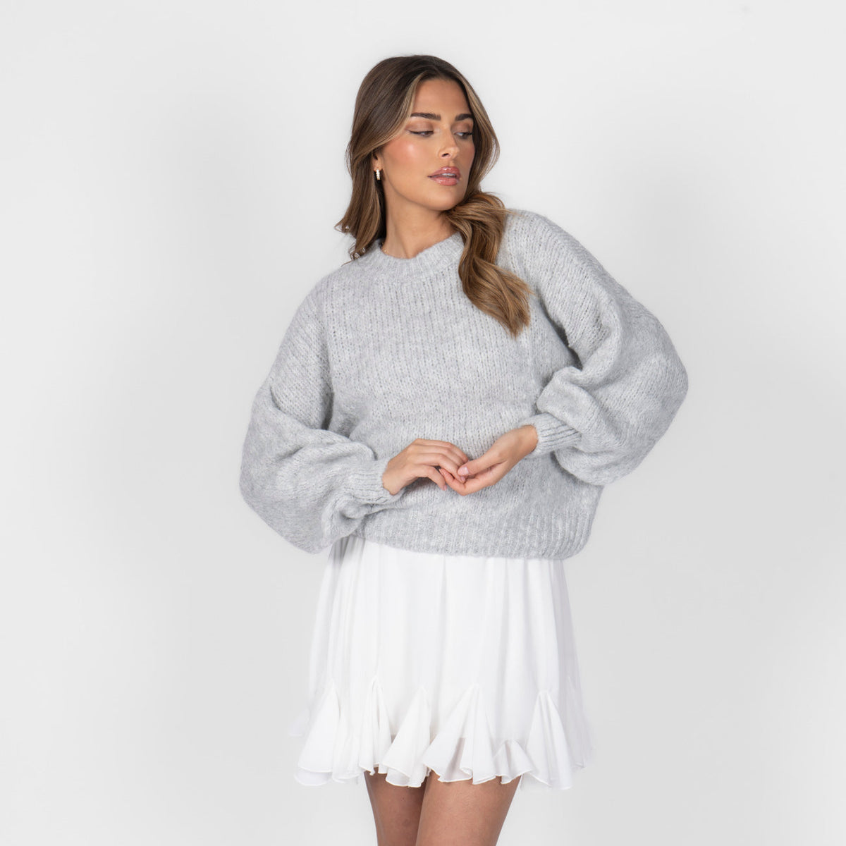 Silvia | Jersey oversize de cuello redondo