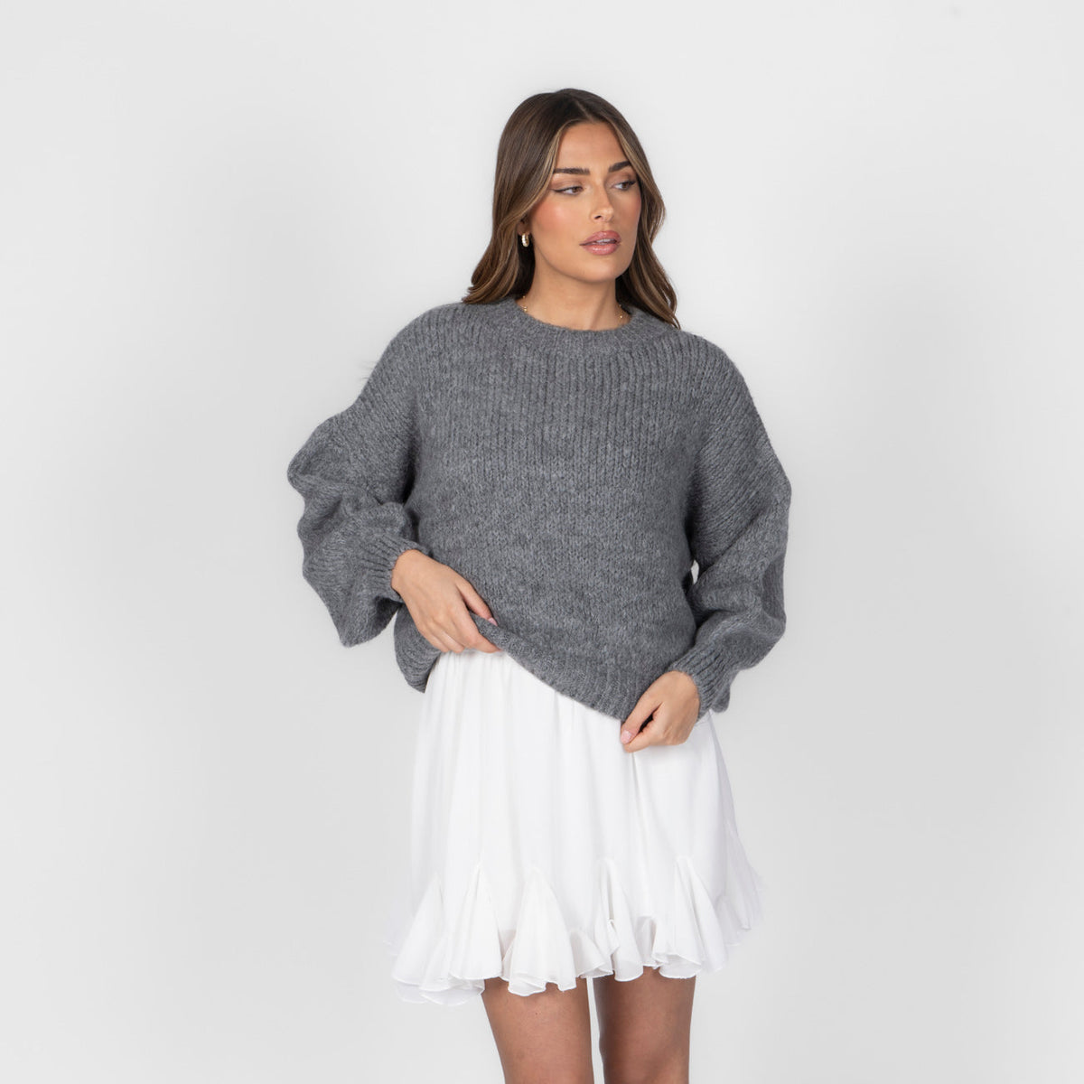 Silvia | Jersey oversize de cuello redondo