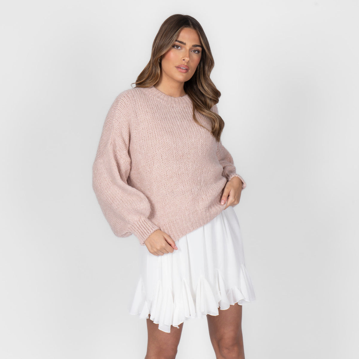 Silvia | Jersey oversize de cuello redondo