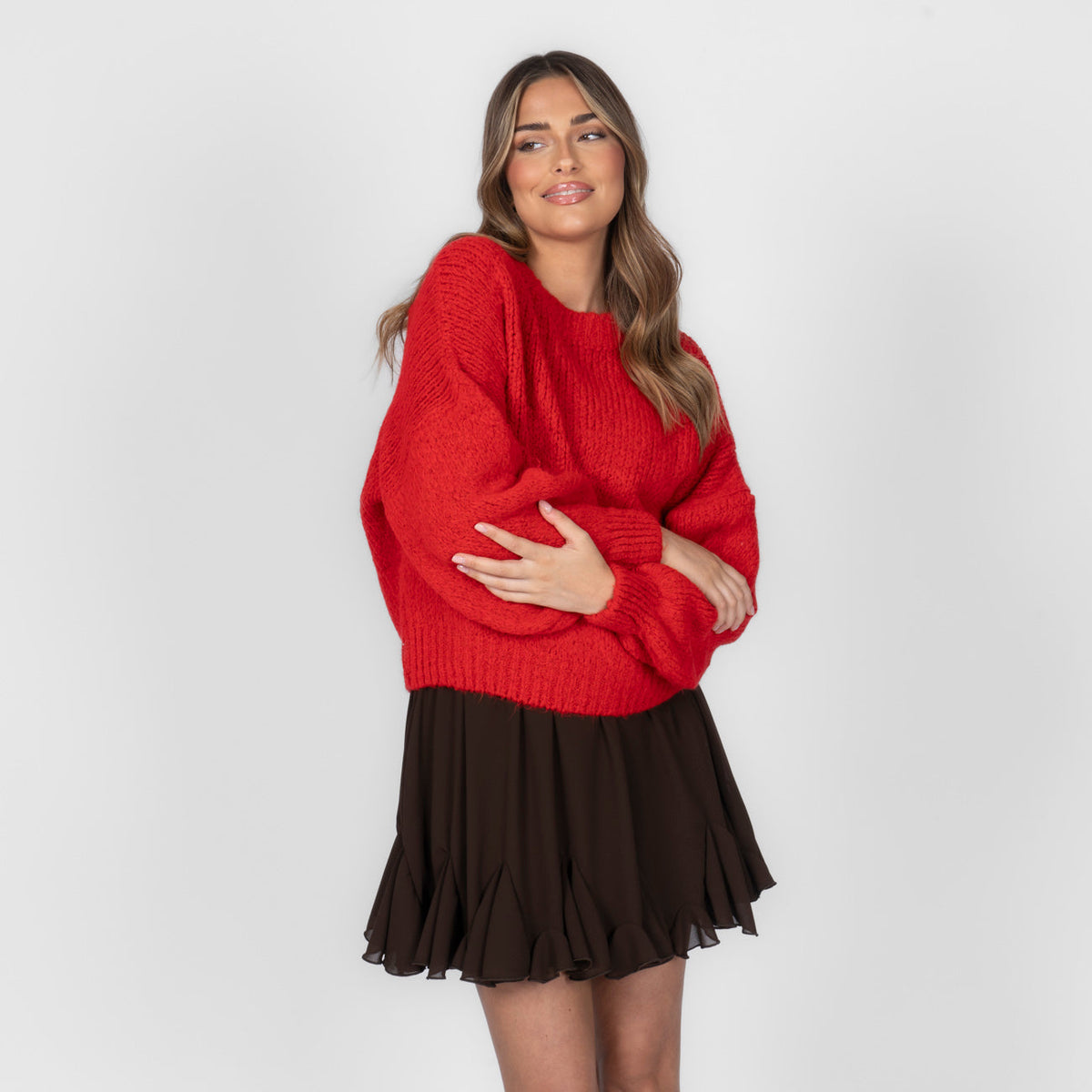 Silvia | Jersey oversize de cuello redondo
