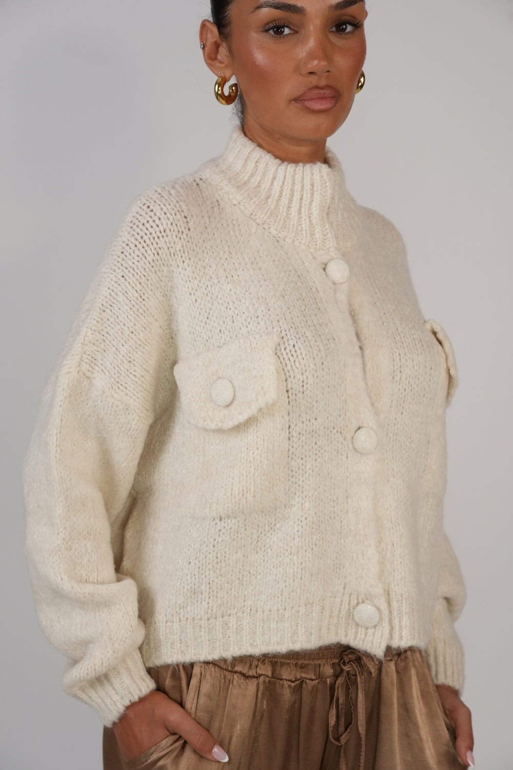 Carlota | Cárdigan oversize con botones