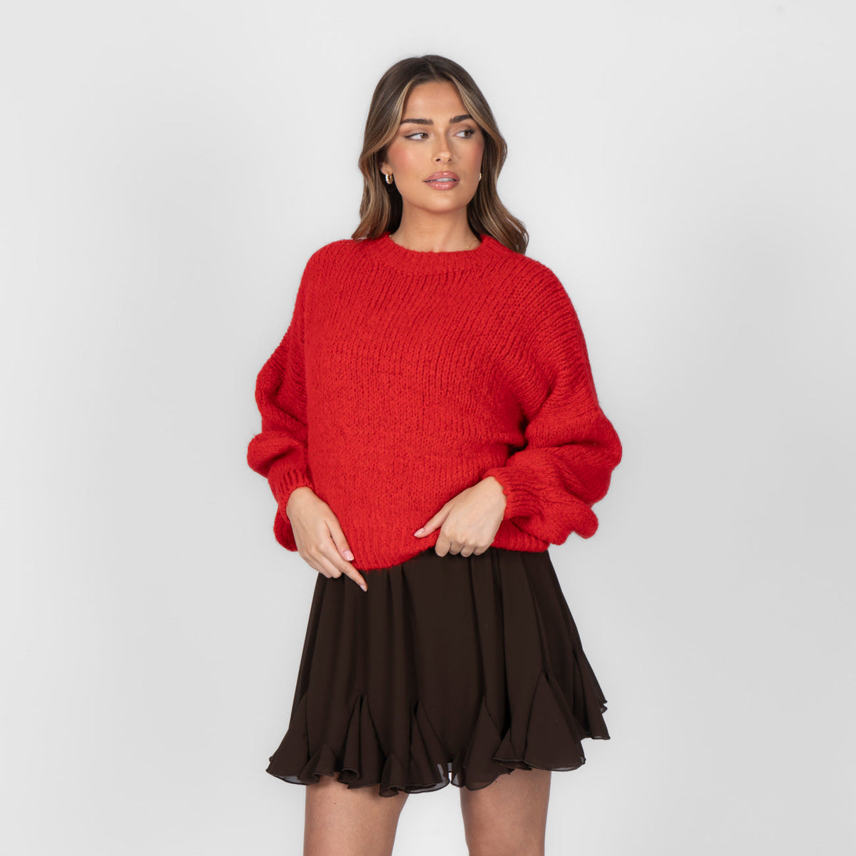 Silvia | Jersey oversize de cuello redondo