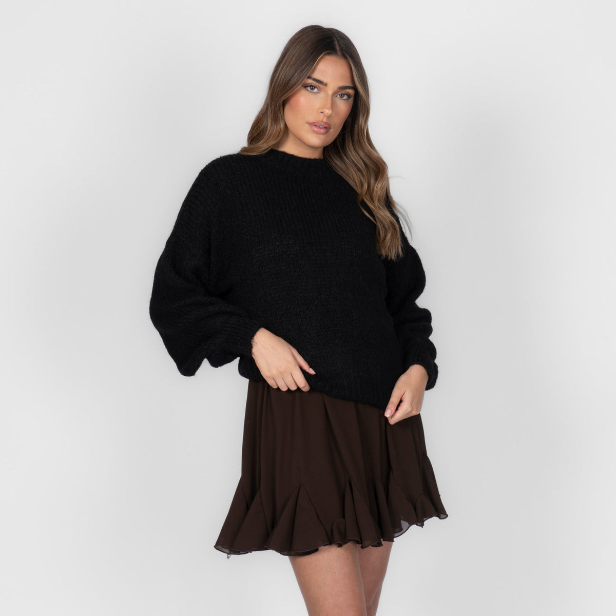 Silvia | Jersey oversize de cuello redondo