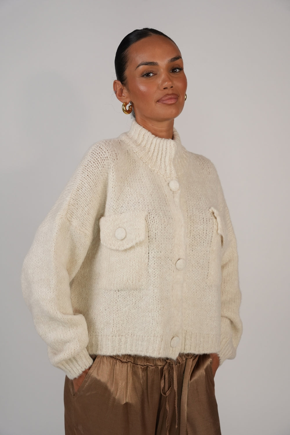 Carlota | Cárdigan oversize con botones