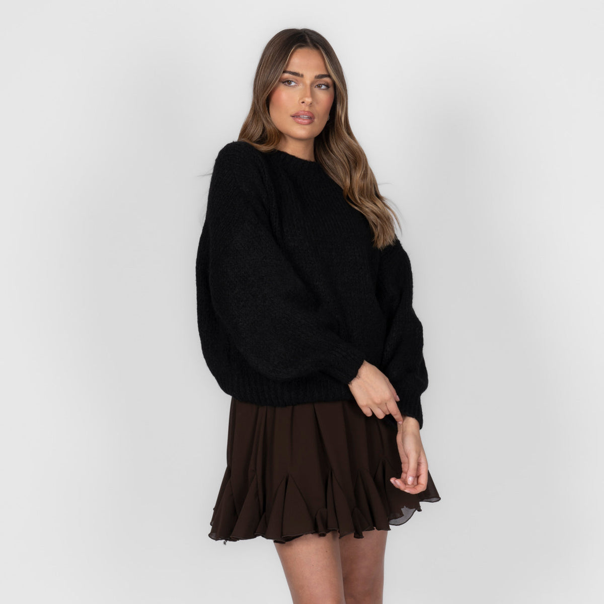 Silvia | Jersey oversize de cuello redondo