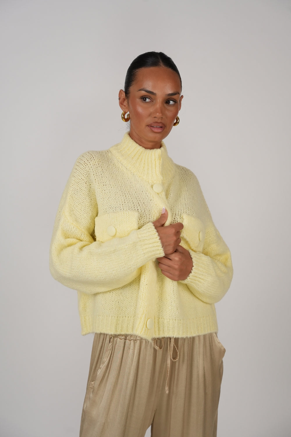 Carlota | Cárdigan oversize con botones