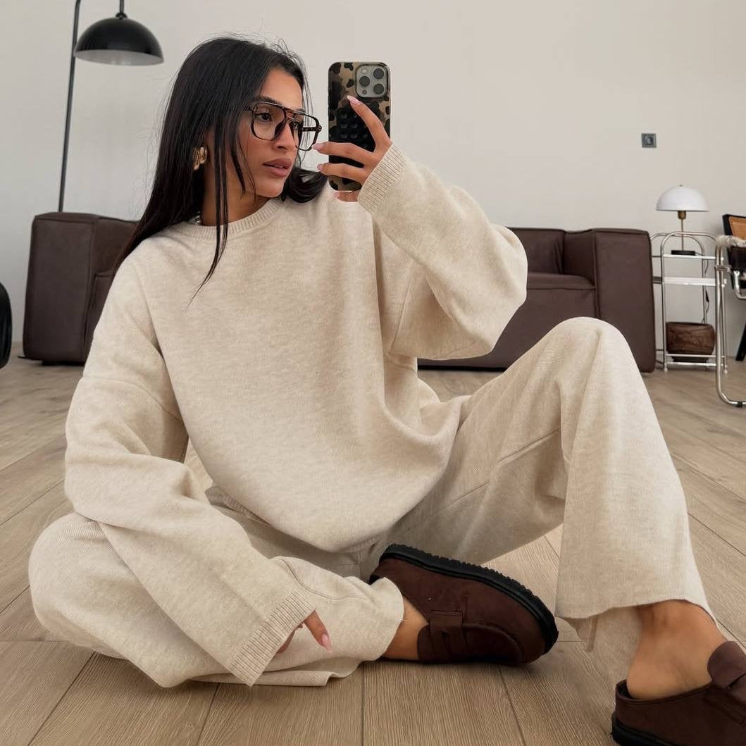 Mónica | Conjunto de top y pantalón de punto