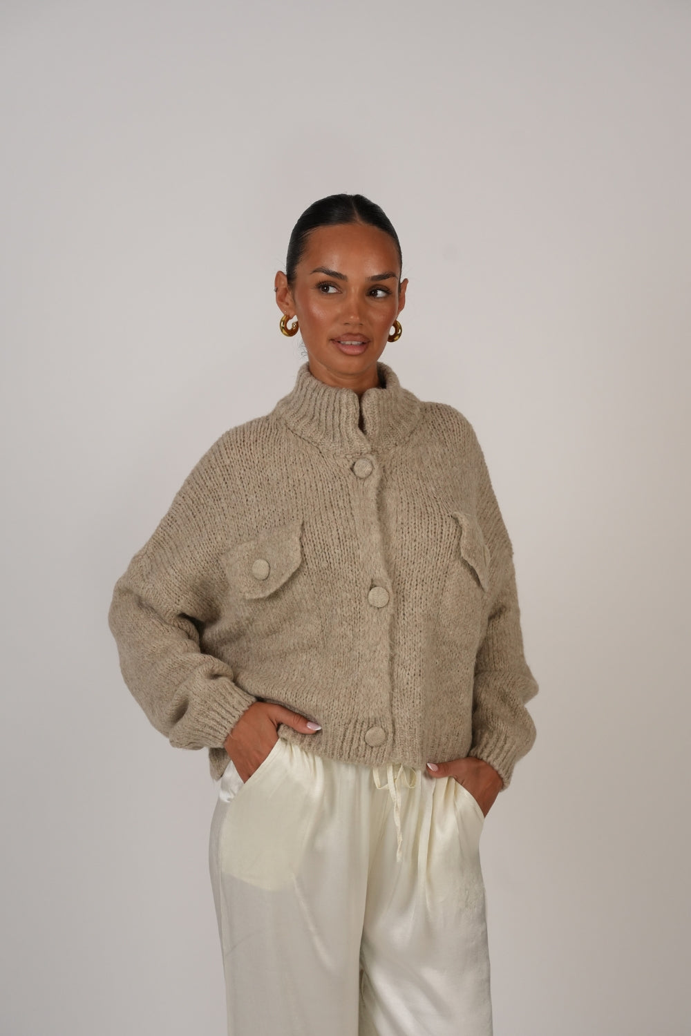 Carlota | Cárdigan oversize con botones