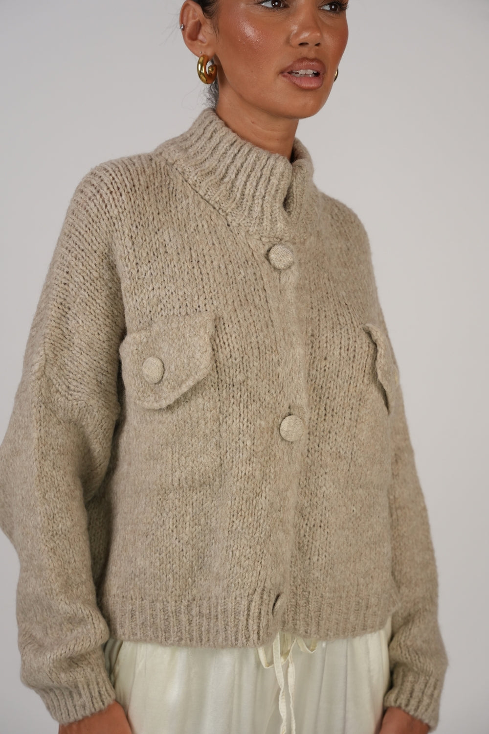 Carlota | Cárdigan oversize con botones