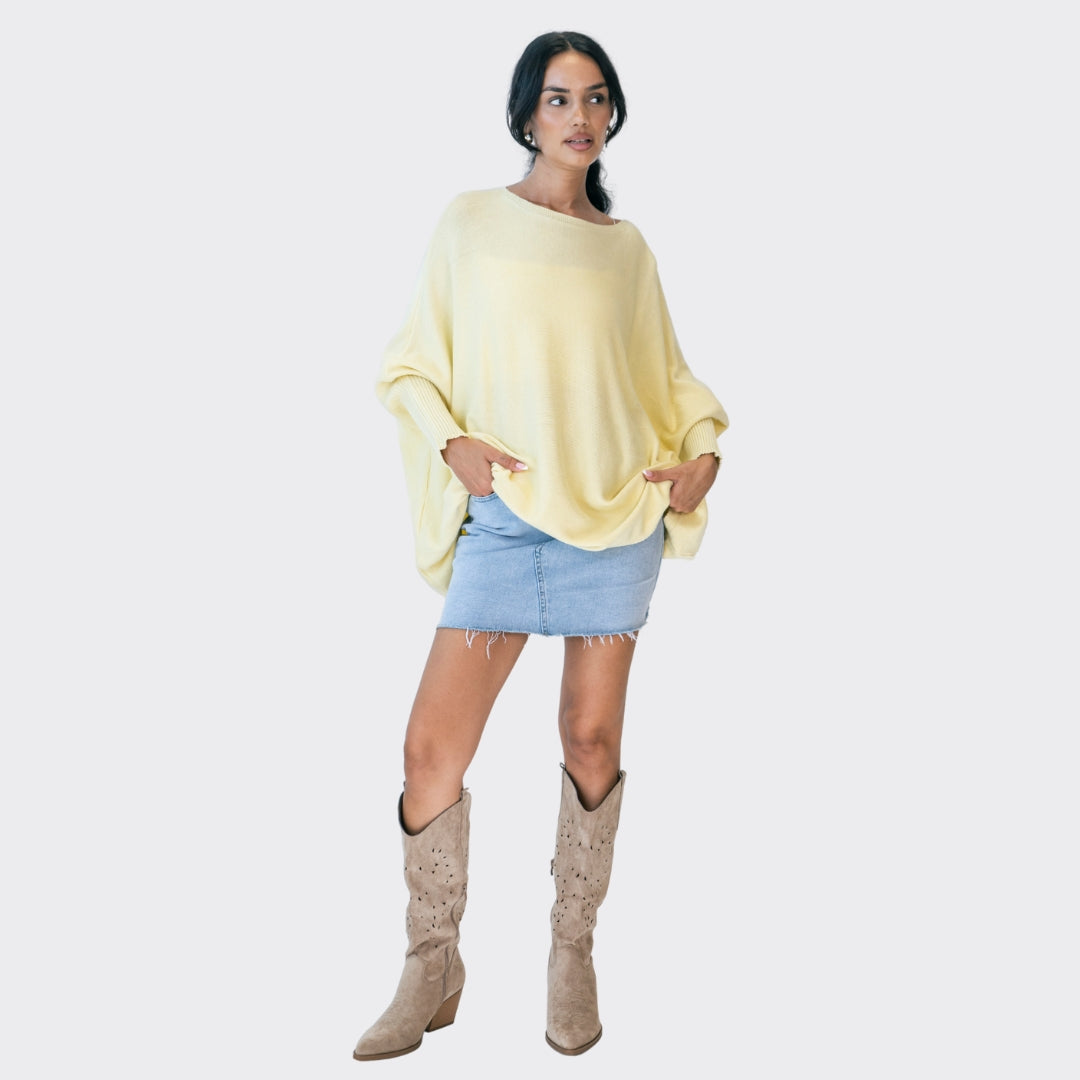 Rafaela | Jersey oversize de hombros caídos