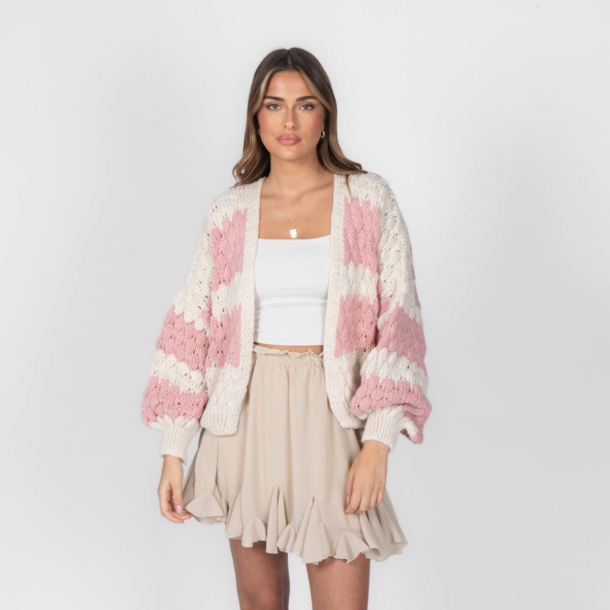 Patricia | Cárdigan oversize de ondas