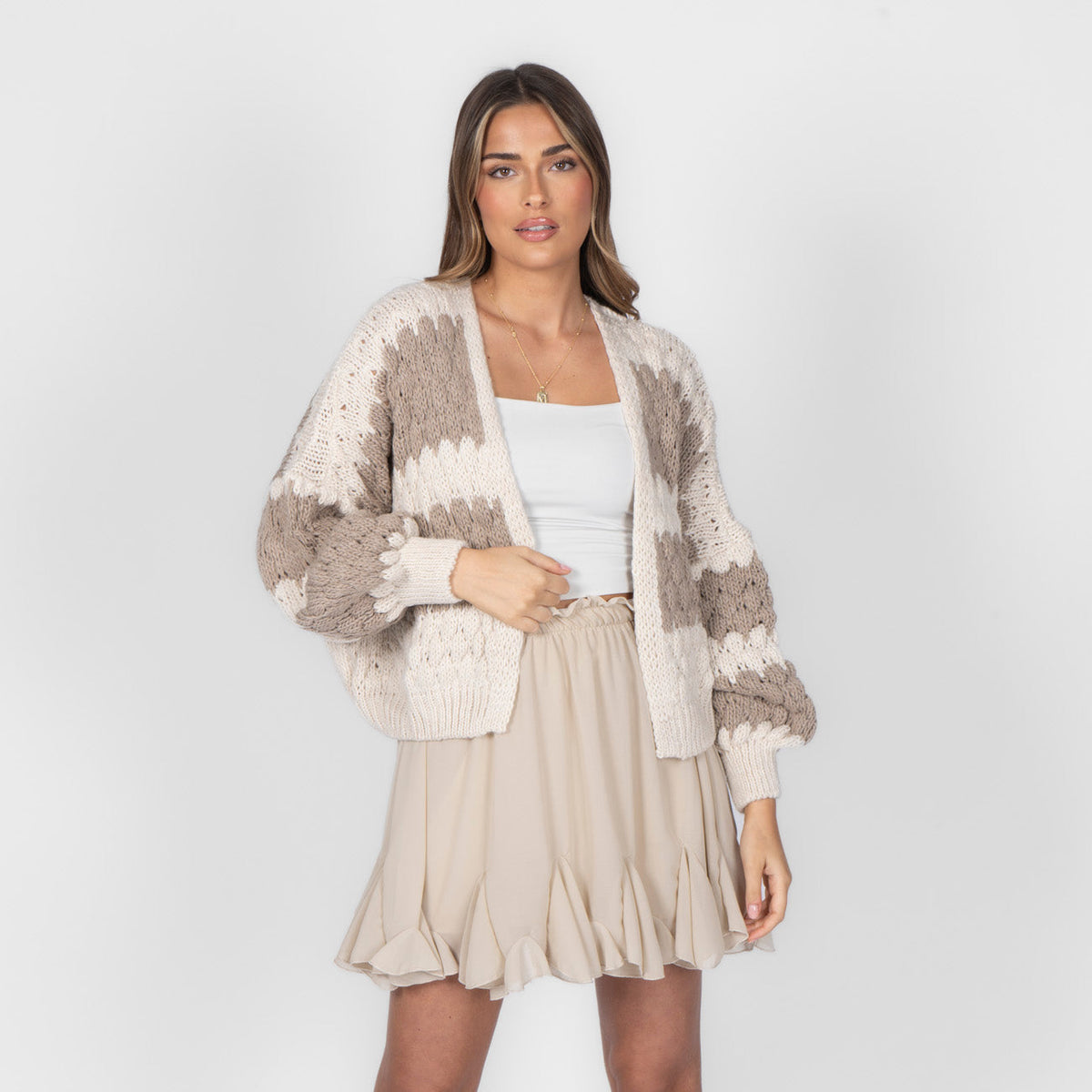 Patricia | Cárdigan oversize de ondas