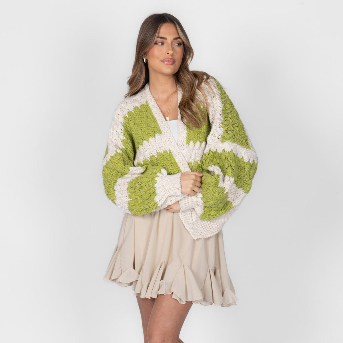 Patricia | Cárdigan oversize de ondas