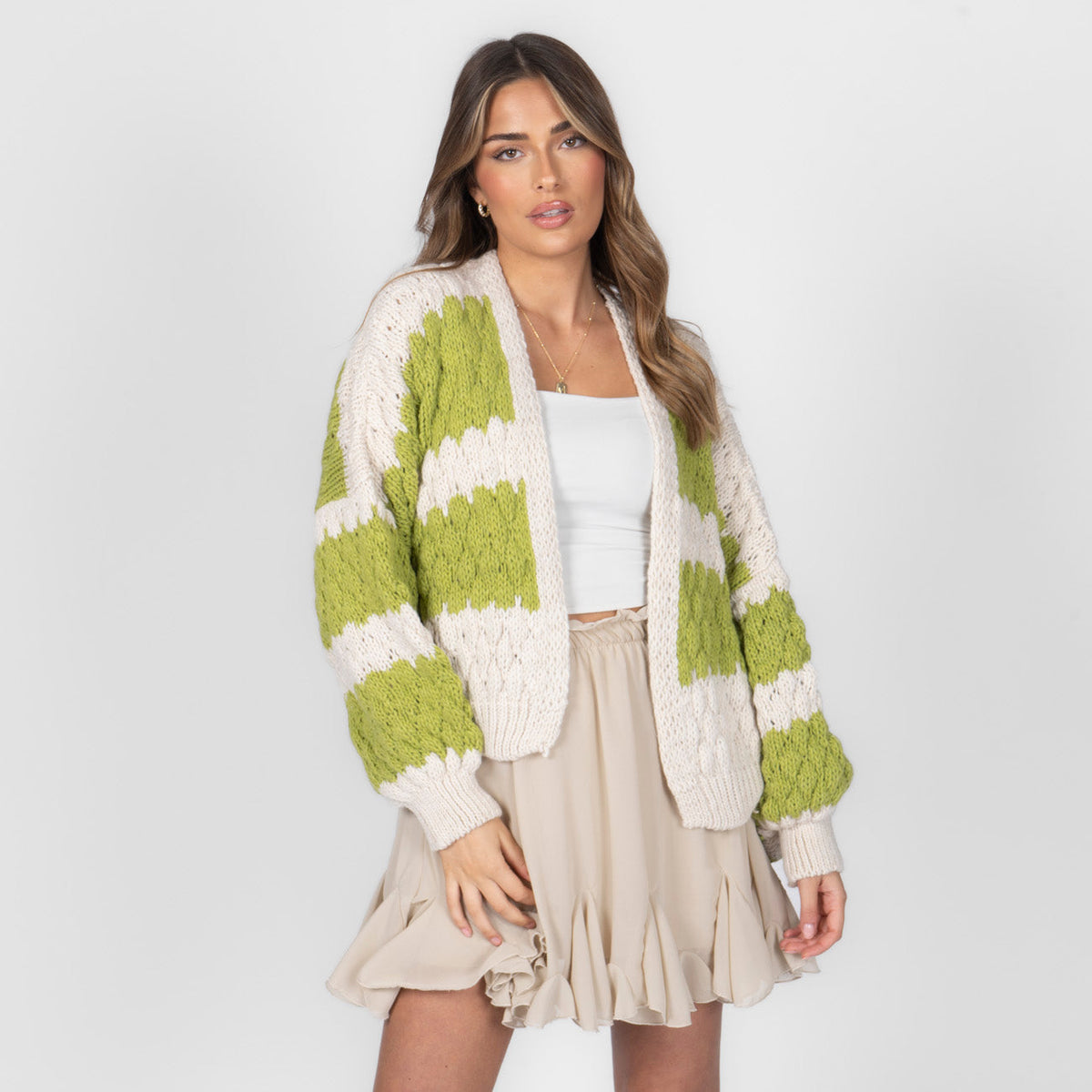 Patricia | Cárdigan oversize de ondas