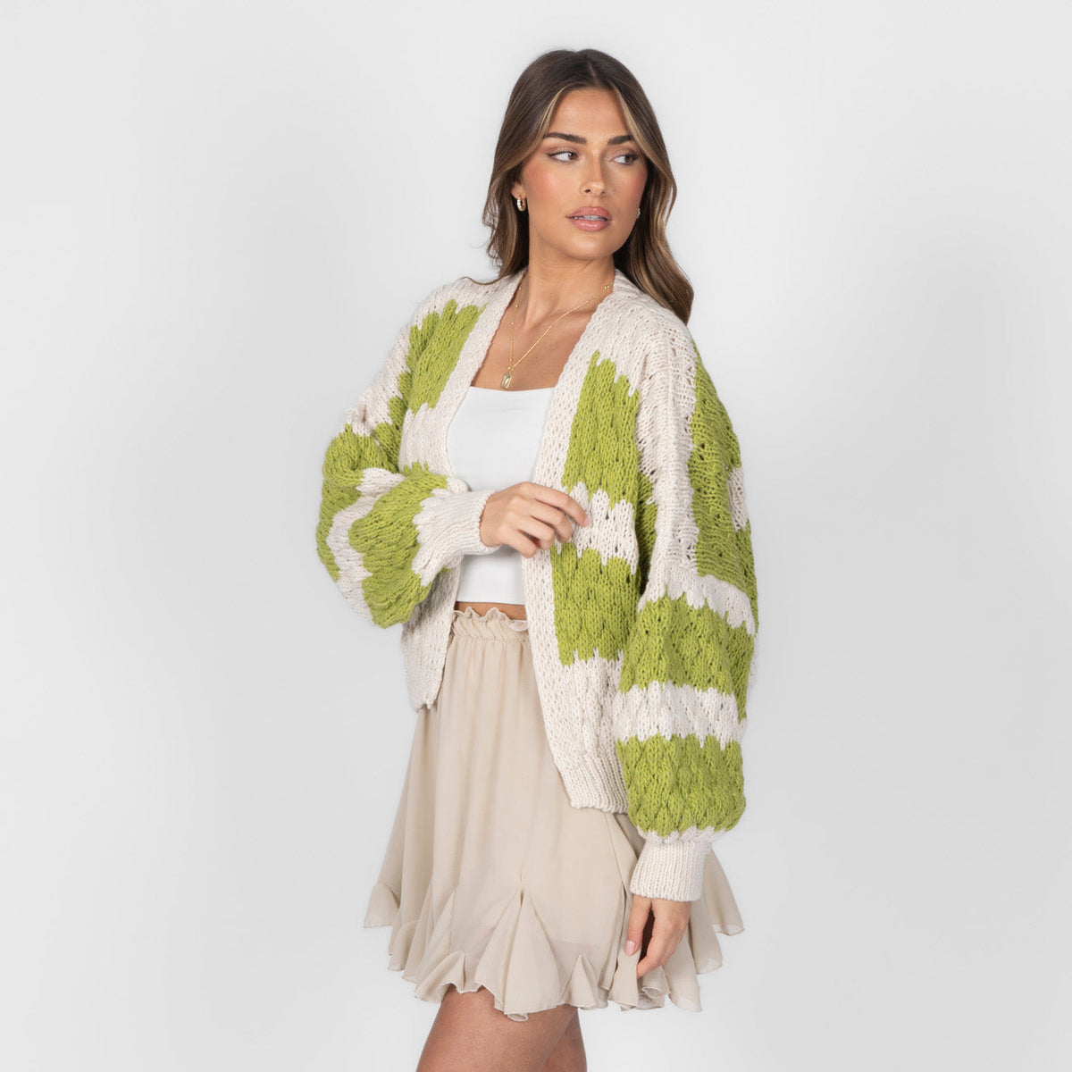 Patricia | Cárdigan oversize de ondas