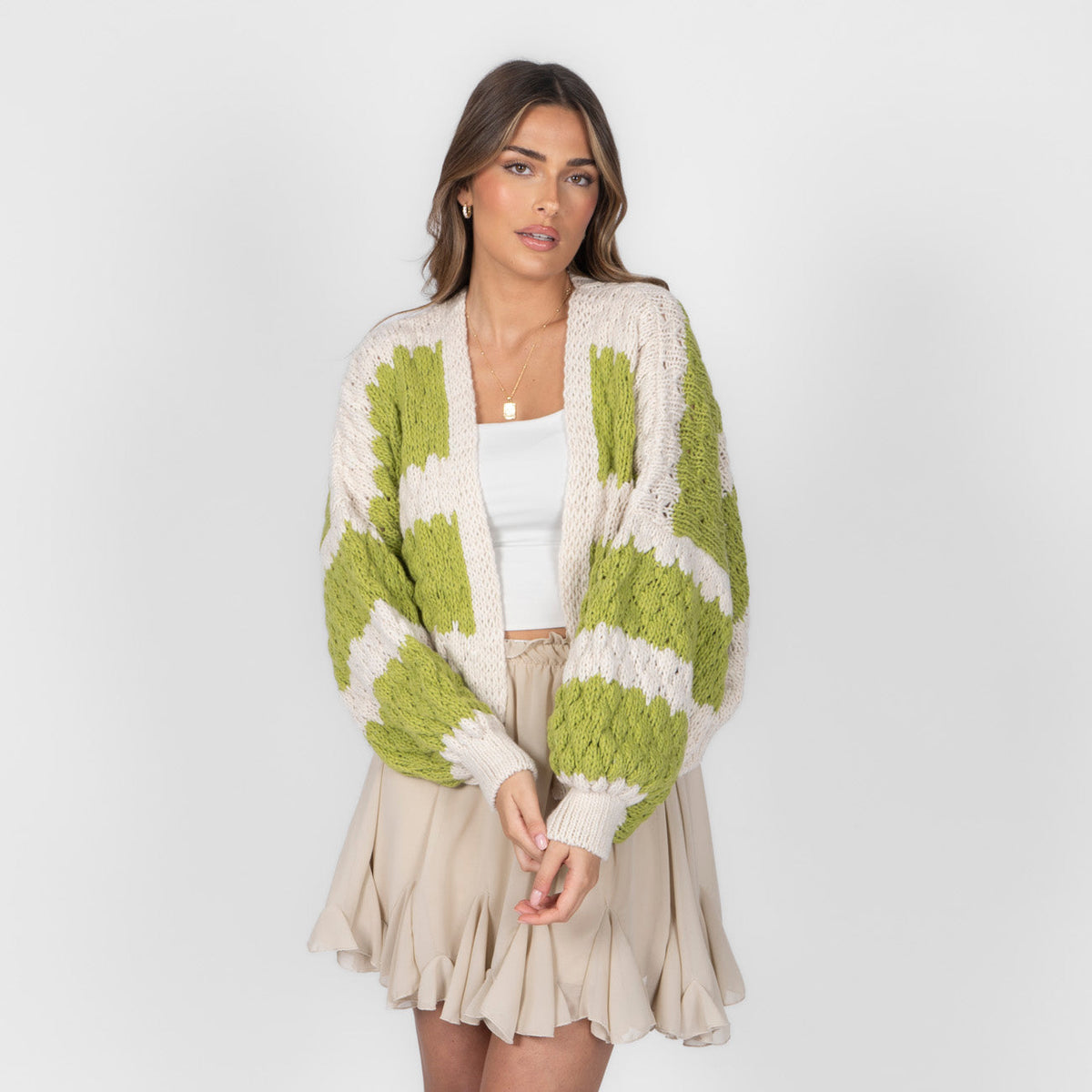 Patricia | Cárdigan oversize de ondas