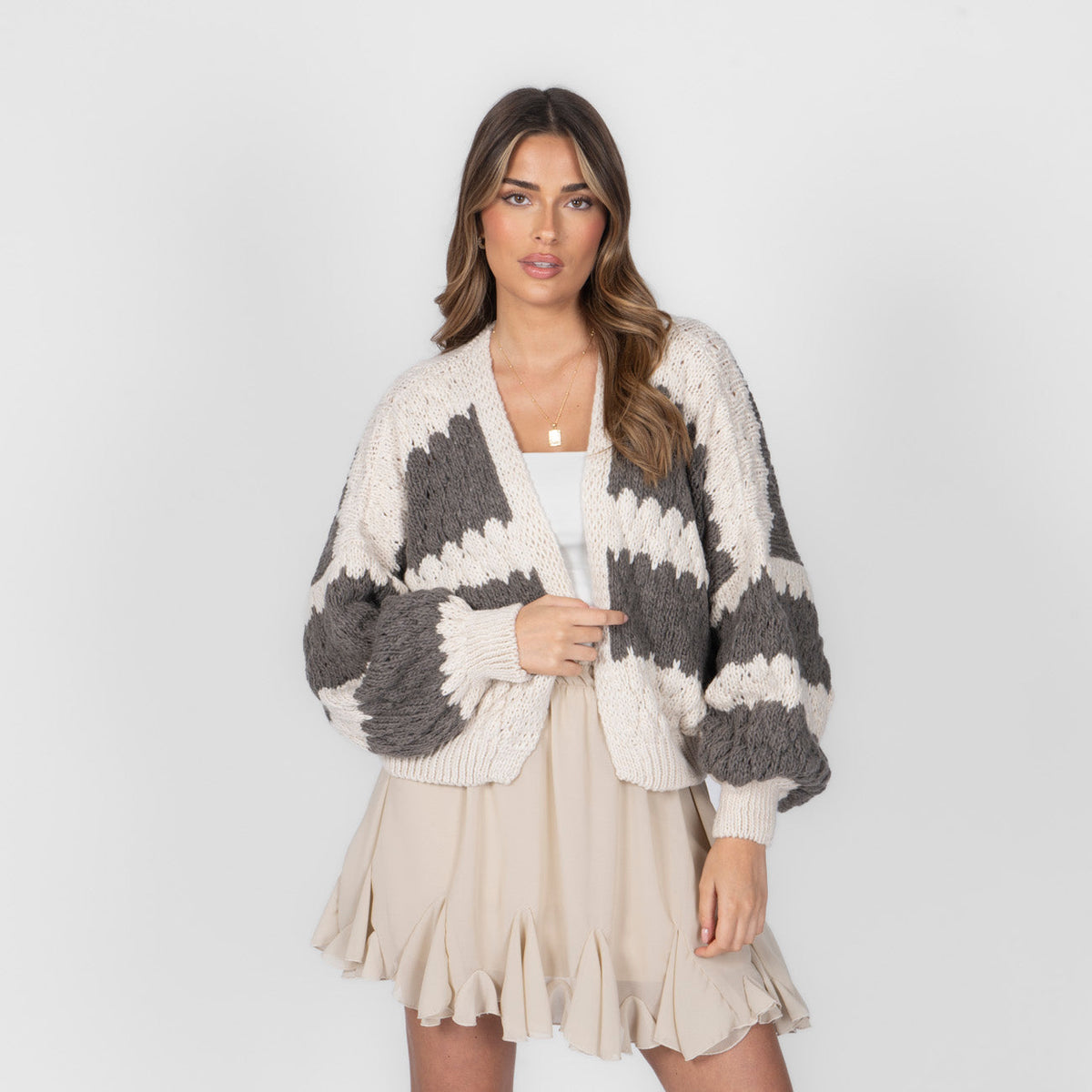 Patricia | Cárdigan oversize de ondas