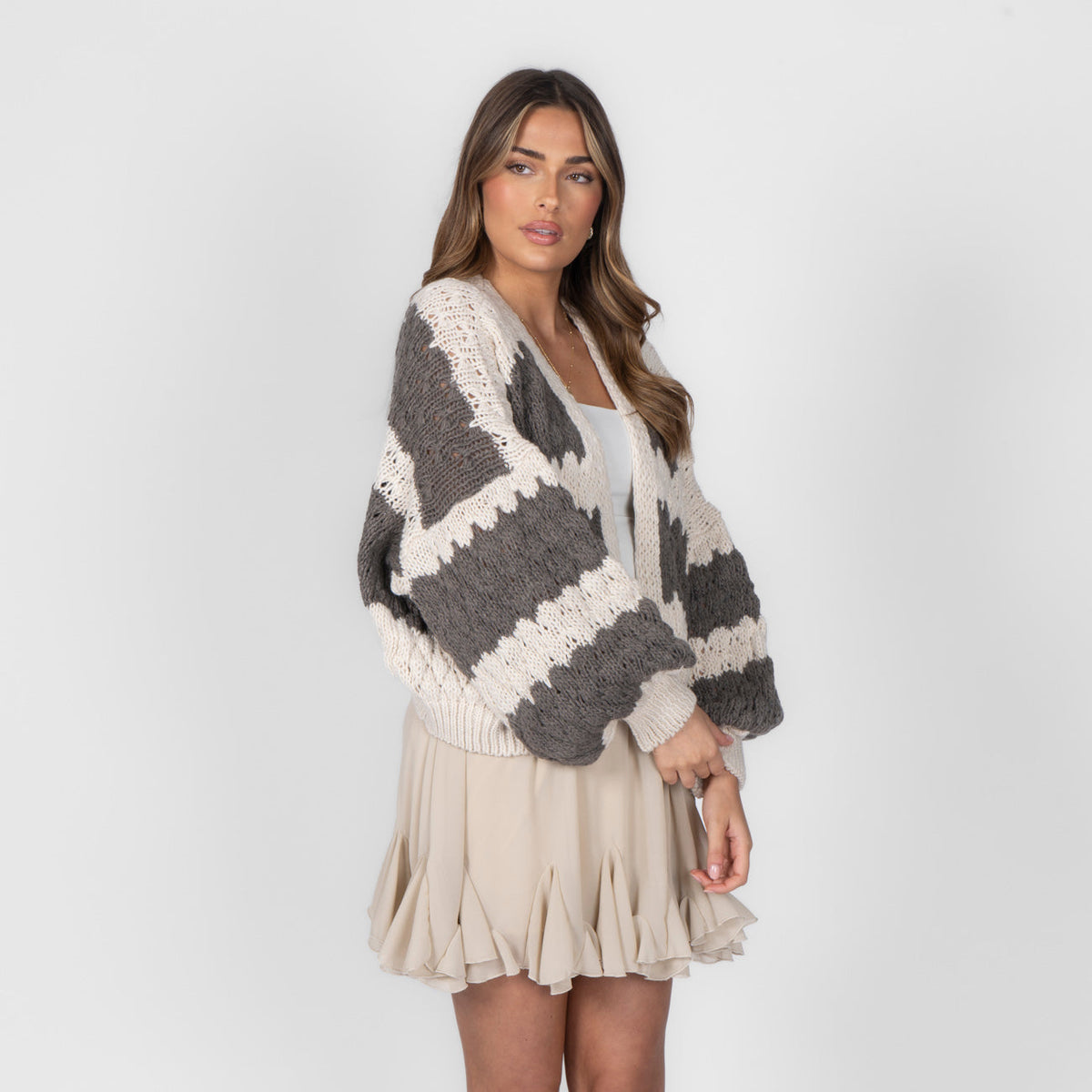 Patricia | Cárdigan oversize de ondas