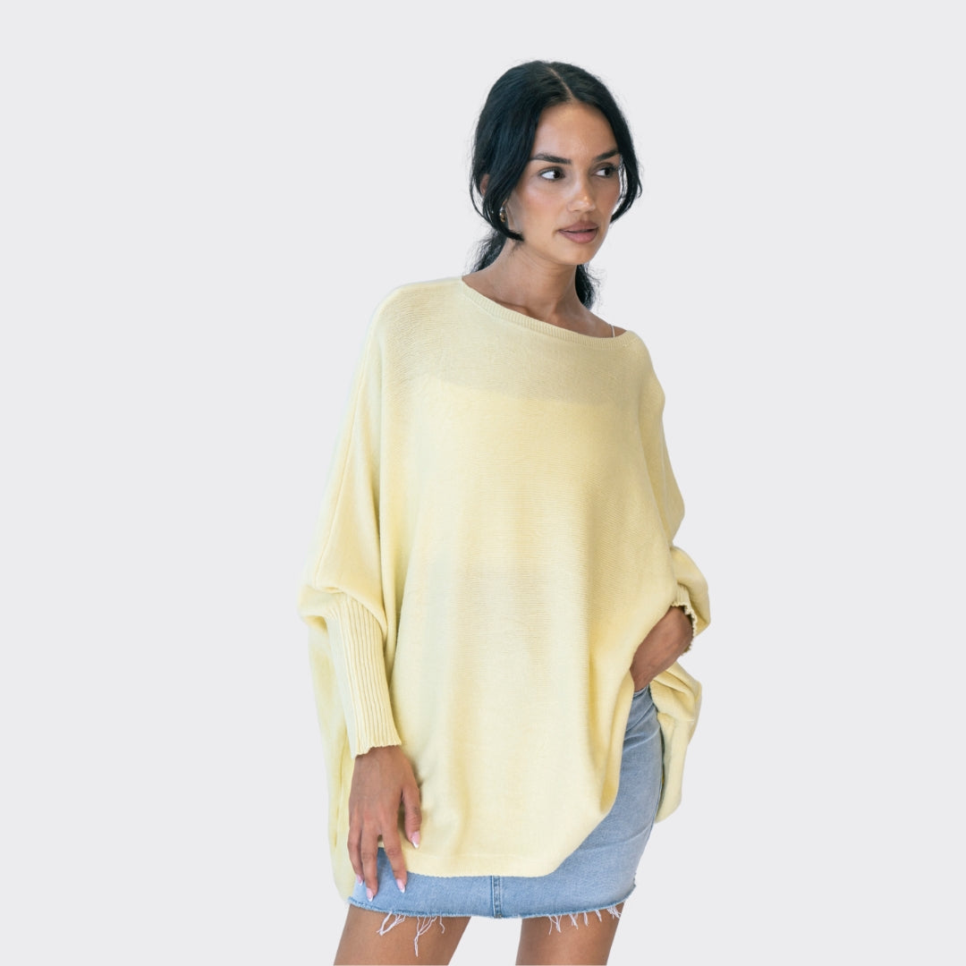Rafaela | Jersey oversize de hombros caídos