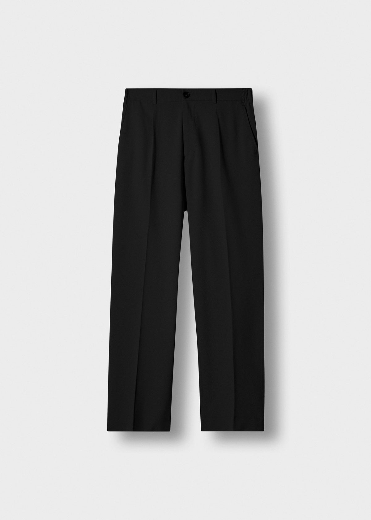 Pantalón de Vestir Recto Diego en negro, vista delantera