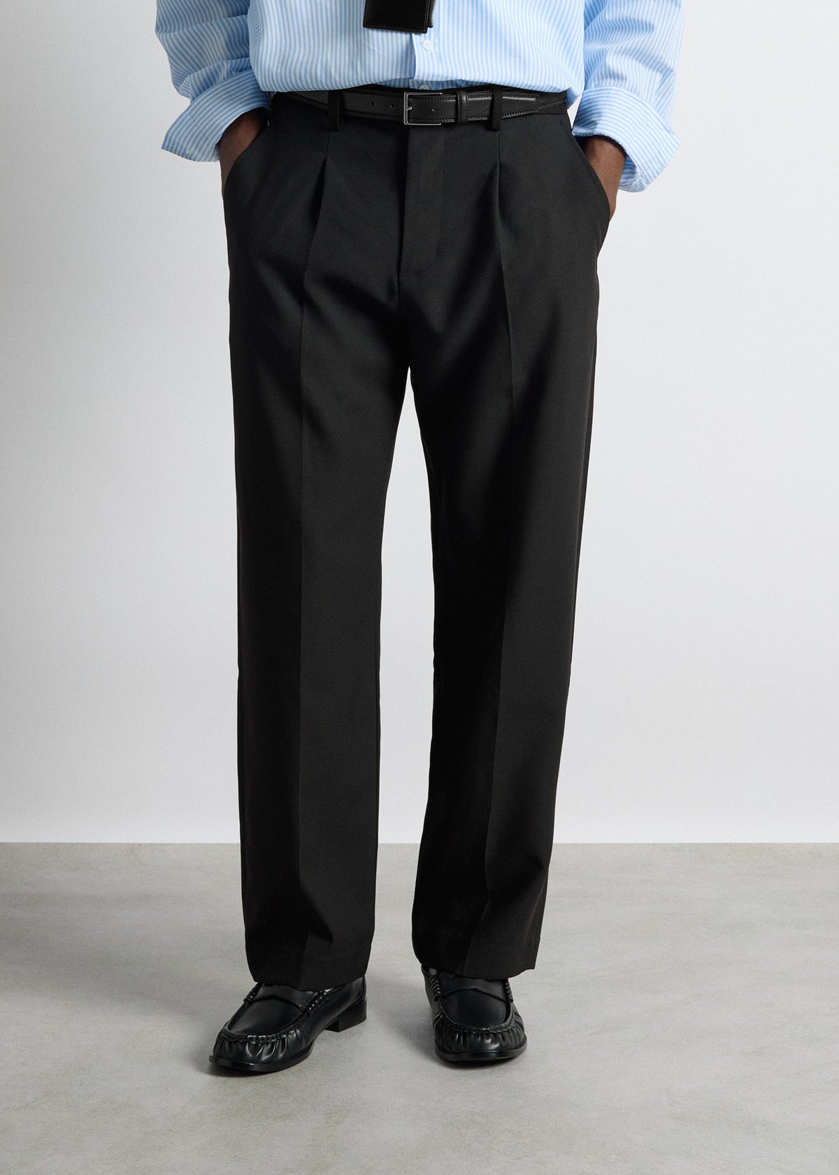 Pantalón de Vestir Recto Diego en negro, foto 3