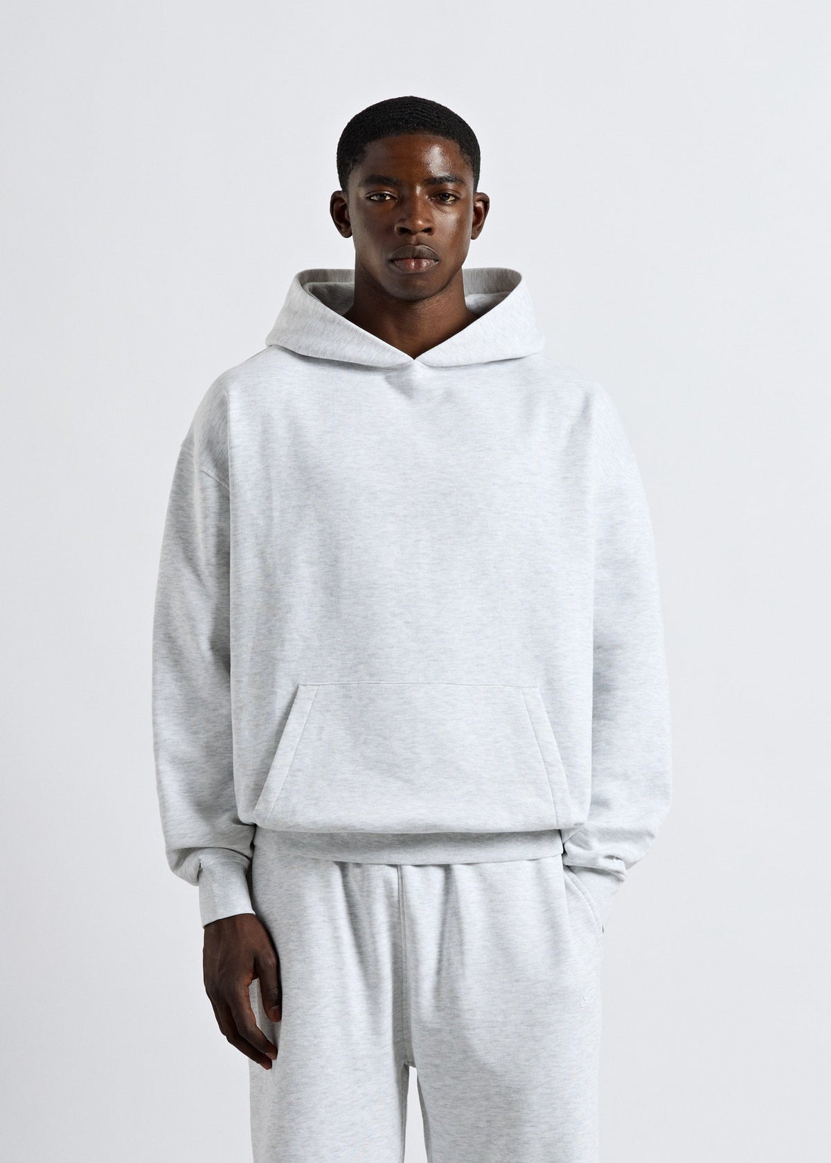 Sudadera Capucha Oversize Nil en gris ceniza, foto 3