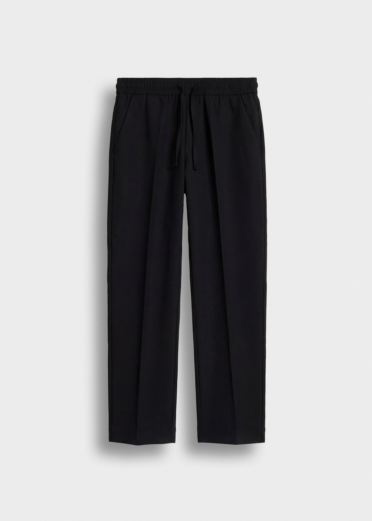 Pantalón Cintura Elástica Sergio en negro, vista delantera