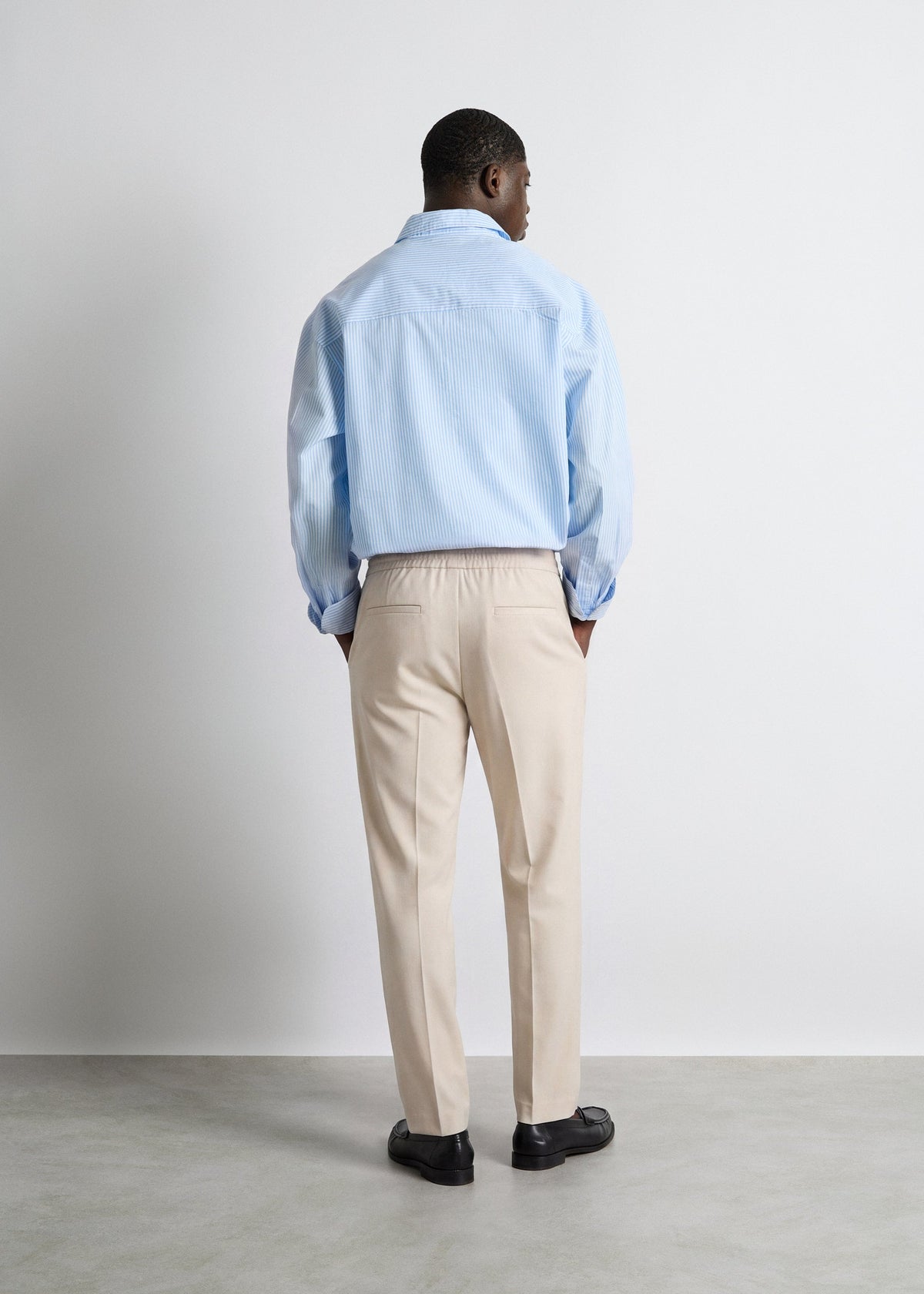 Pantalón Cintura Elástica Sergio en beige, foto 5