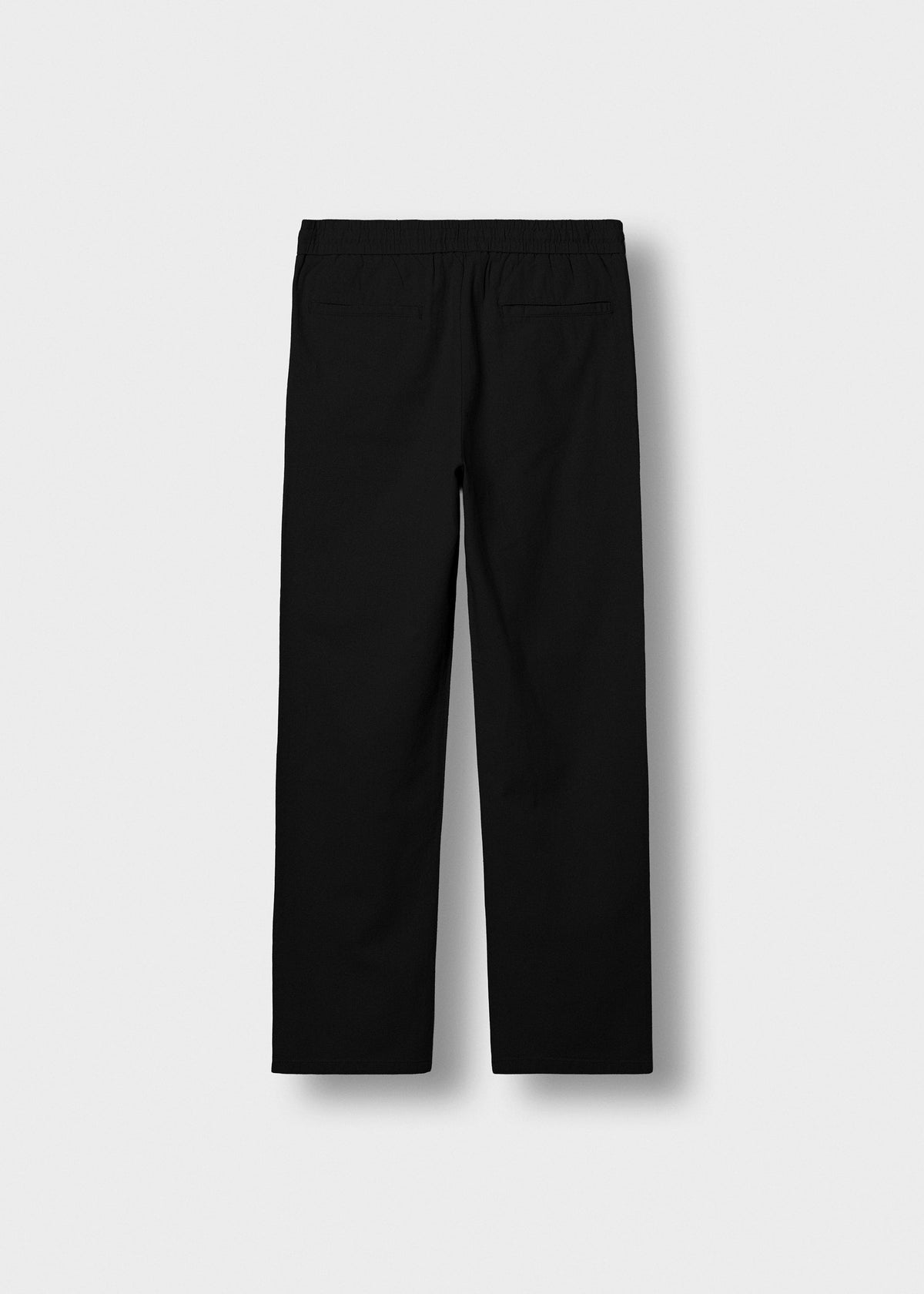 Pantalón de Lino Cordón Marcos en negro, vista trasera