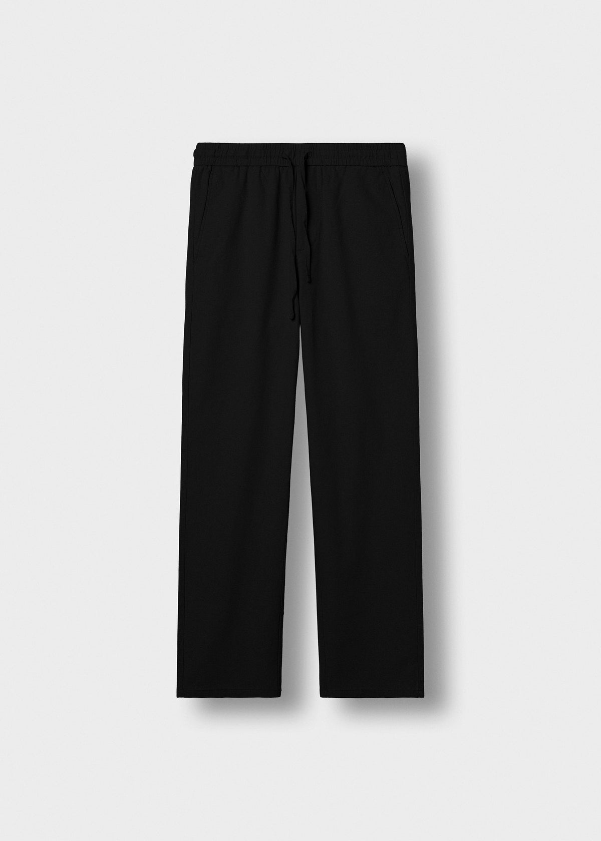 Pantalón de Lino Cordón Marcos en negro, vista delantera