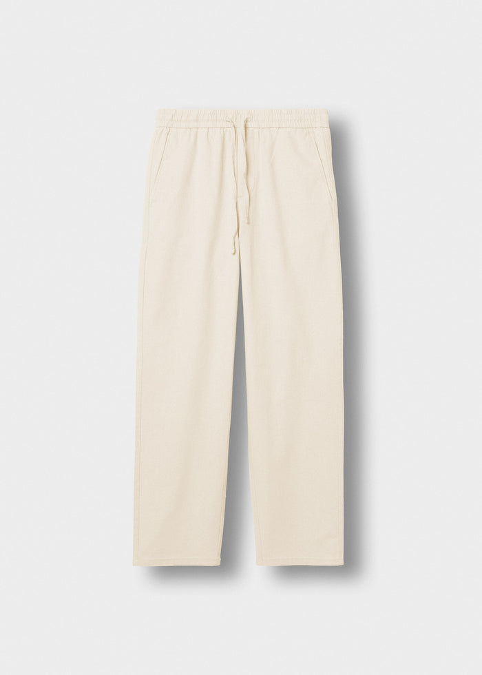 Pantalón de Lino Cordón Marcos en beige, vista delantera