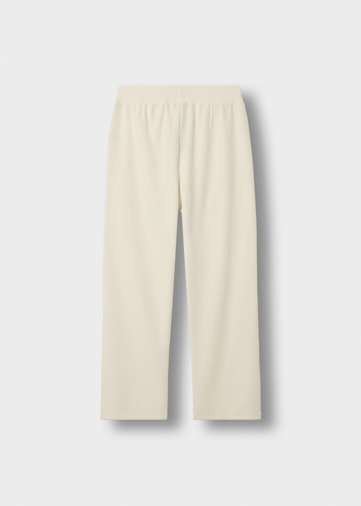 Pantalón Plisado Cordón Elías en crudo, vista trasera