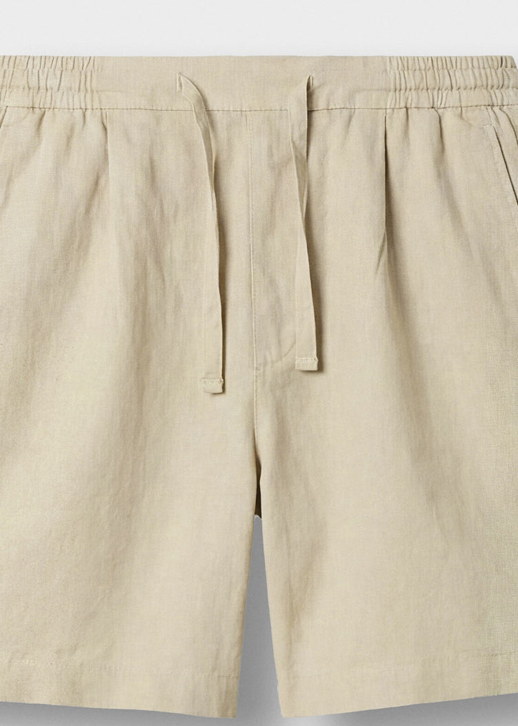 Pantalón Corto de Lino Ramón en beige, foto 3