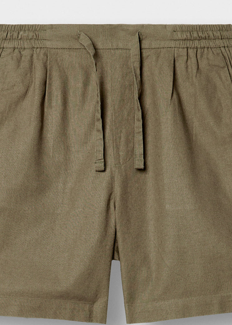 Pantalón Corto de Lino Ramón en caqui, foto 3