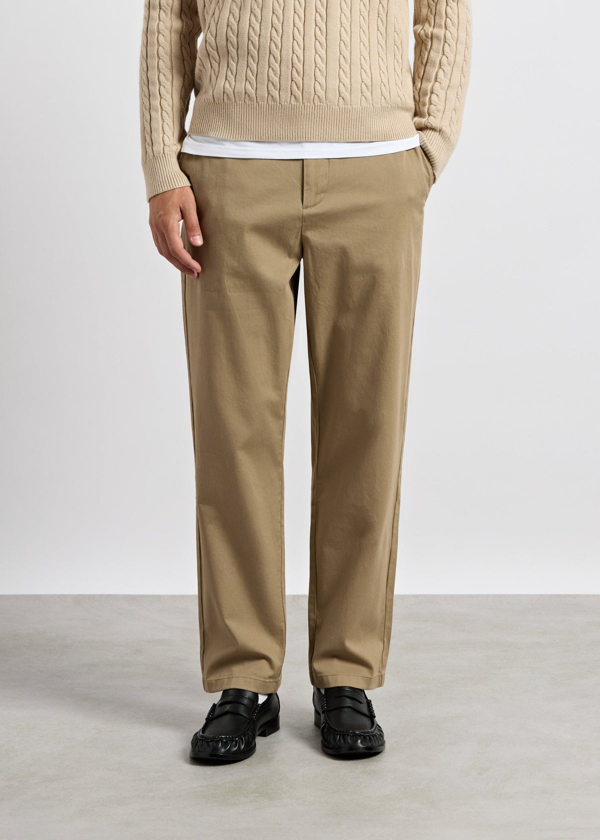 Pantalón Chino Regular Tomás en beige arena, foto 3