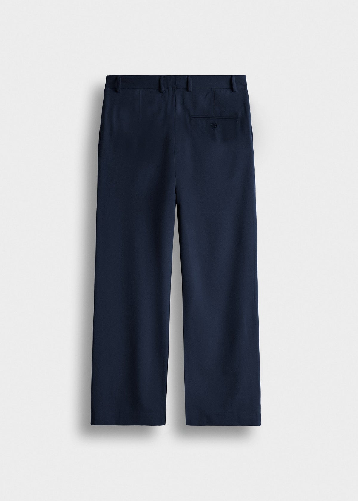 Pantalón de Vestir Pierna Ancha Javier en azul marino, vista trasera