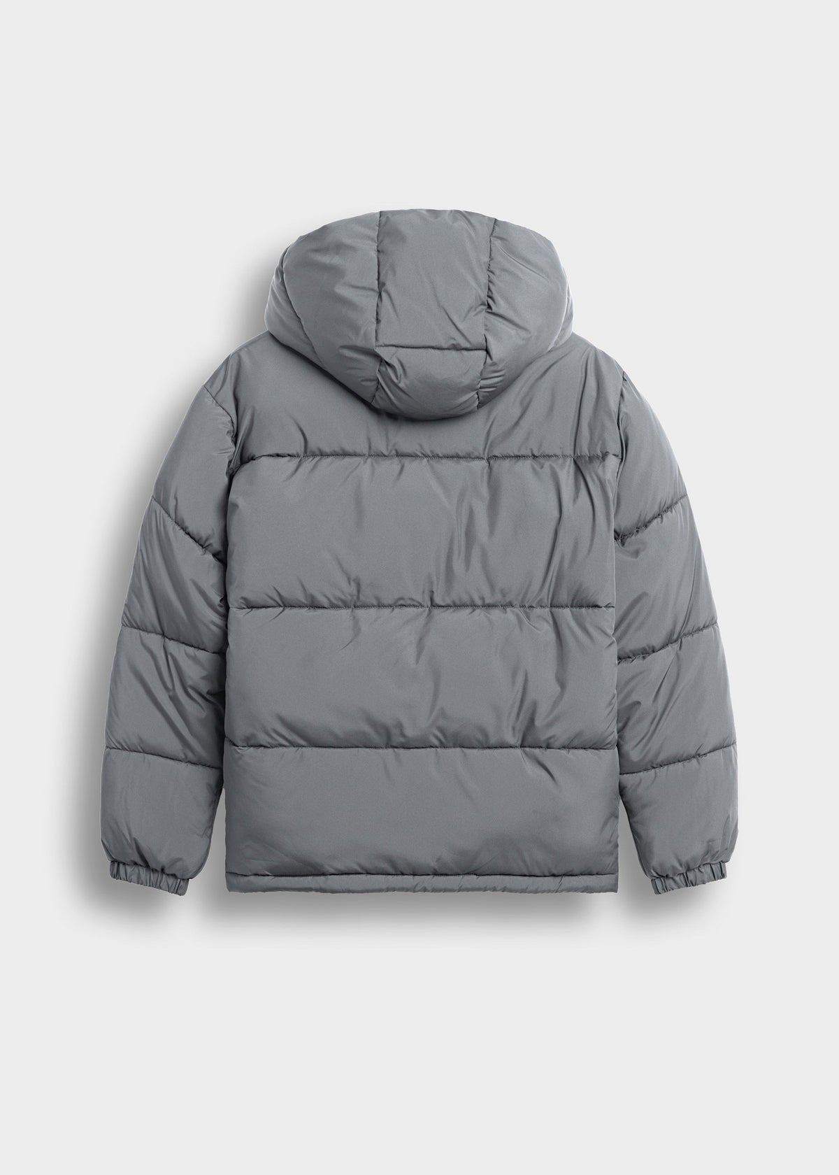 Chaqueta Acolchada Básica Leo en gris, vista trasera