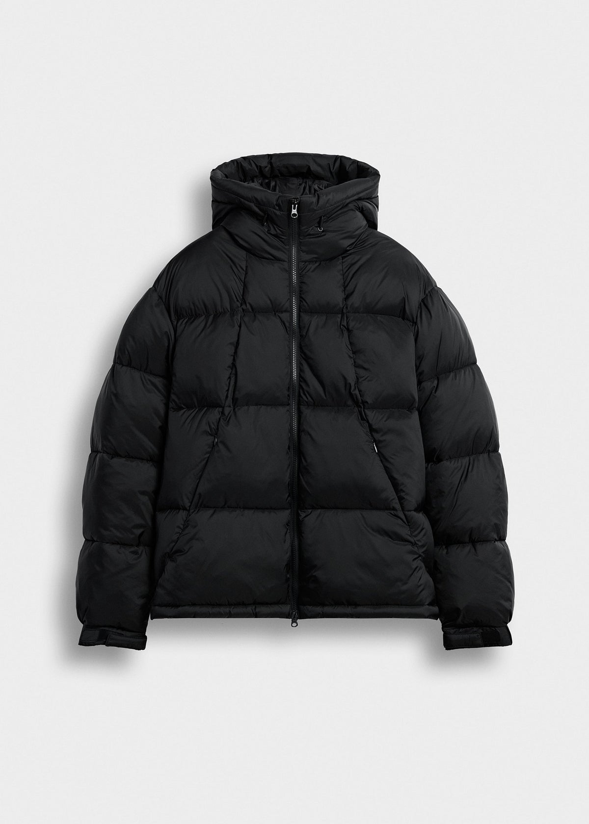 Chaqueta Acolchada Puños Ajustables Unai en negro, vista delantera