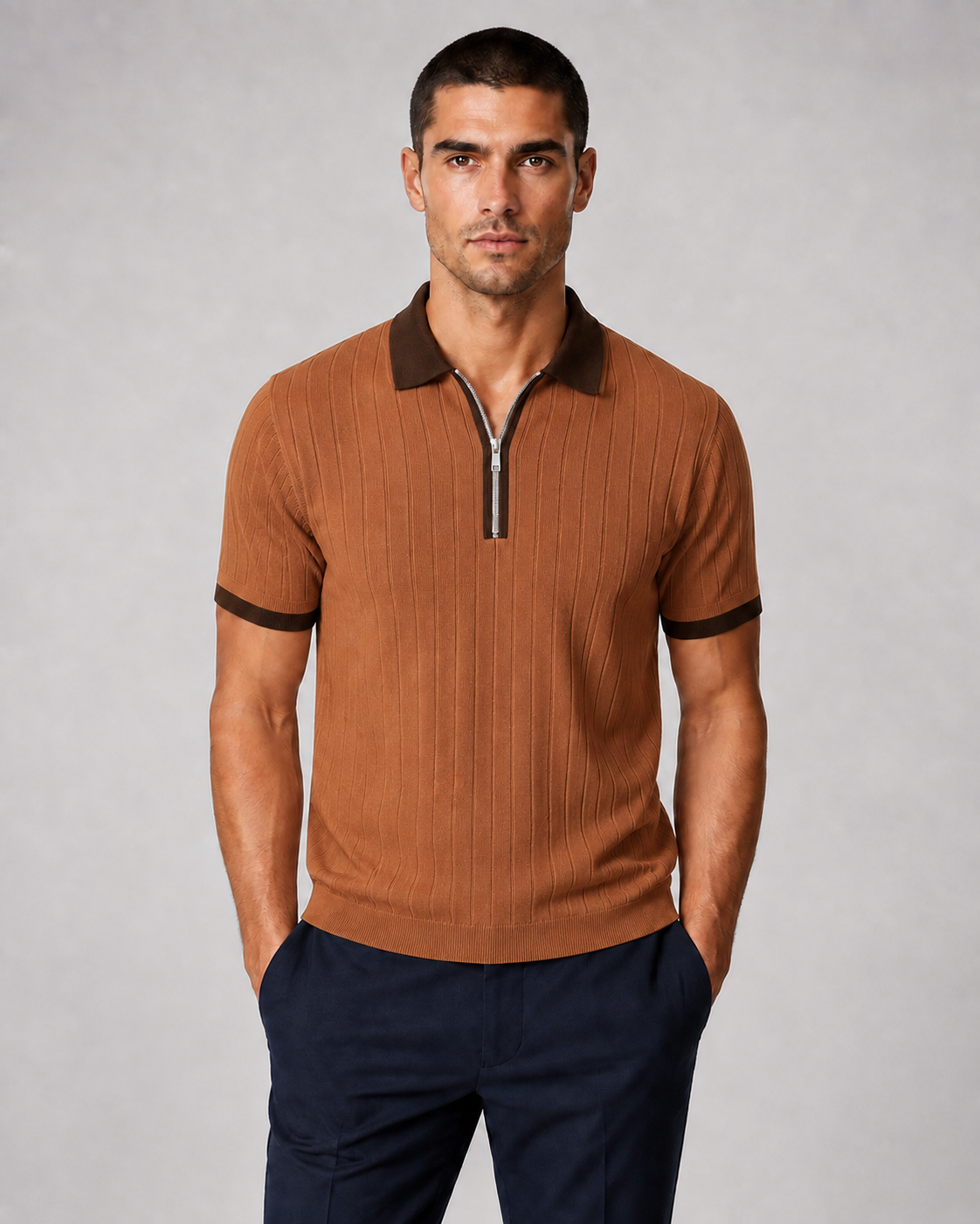 Rodolfo | Polo con cremallera